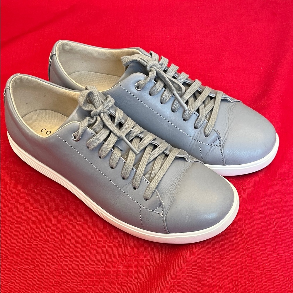Cole Haan Women’s Gray Leather Sneakers